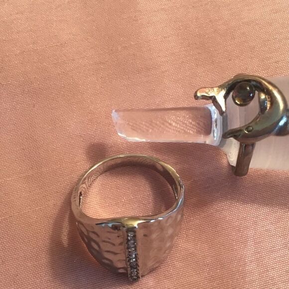 Two Silvertone Rings  - Picture 3 of 3